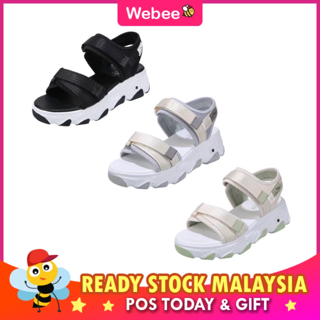 READY STOCK?WEBEE Wedges J013 Frisco Sandal Women Sandals Tebal Bawah