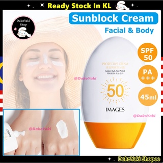 Sunblock Cream Face Body Sunscreen SPF50+ PA+++ Whitening Intensive UV Protection Moisturizing Beauty Krim Putih Muka 防晒
