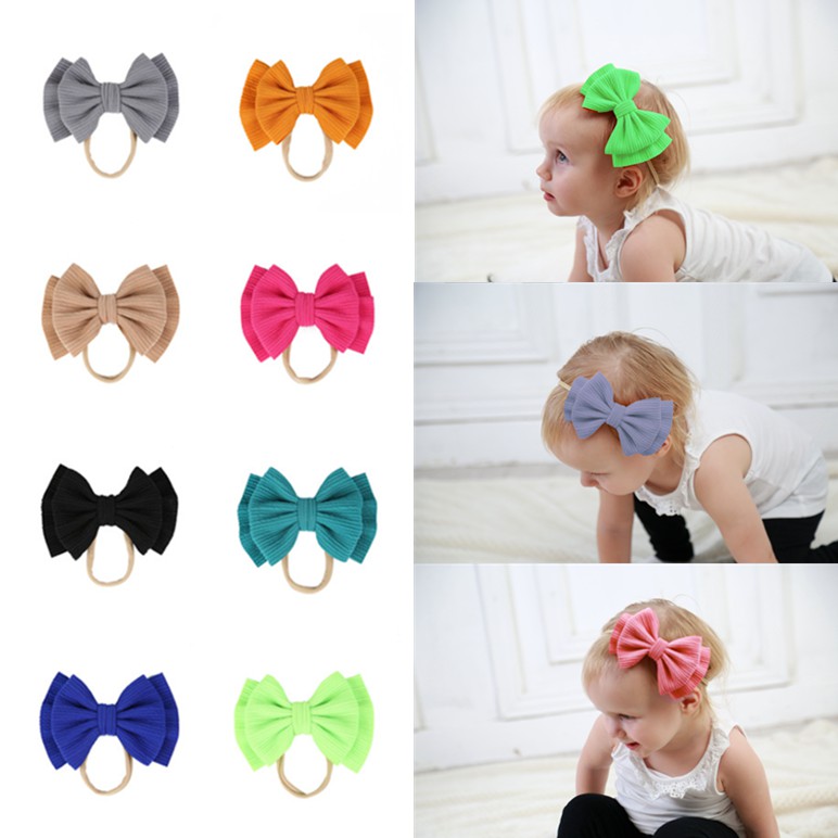 baby hair ties with bows