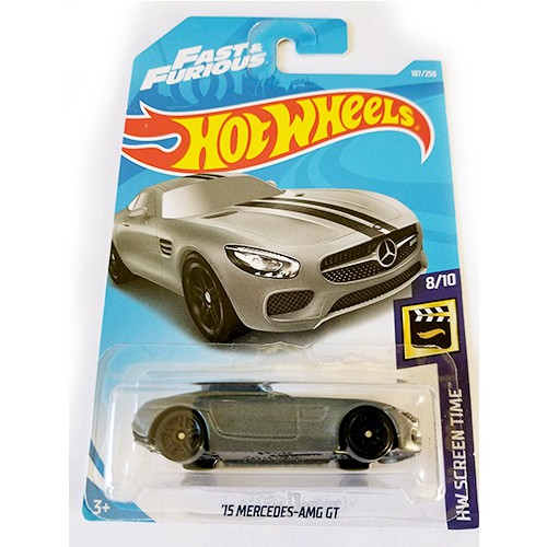 2019 Hot Wheels 15' Mercedes-AMG GT GRAY Fast & Furious 107/250 HW SCREEN TIME 8