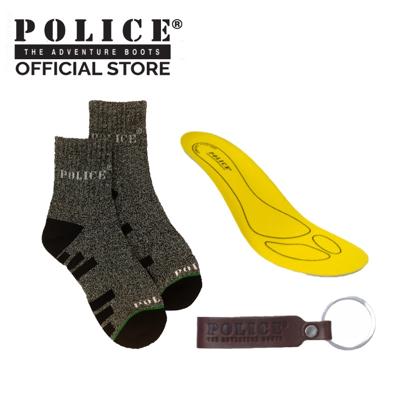 Police Free Gift - Socks & Key Chain (SELECTED ORIGINAL PRICE PRODUCTS ONLY)