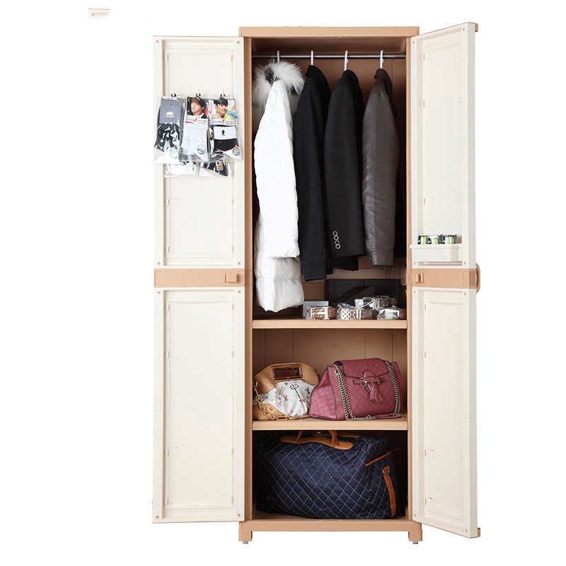 Home Furnishing Simple And Easy Group Combine Wardrobe Open The Door Type Arrangement Cabinet Pp Texture Of Material Shopee Malaysia
