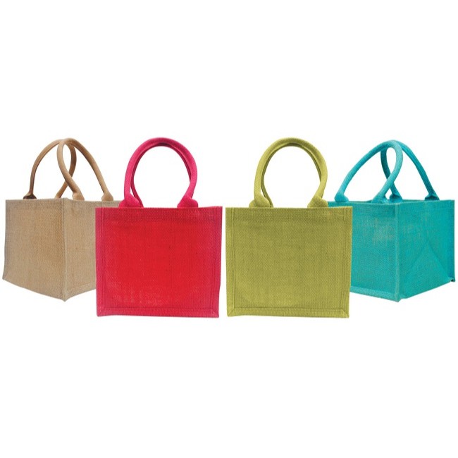 mini jute tote bags