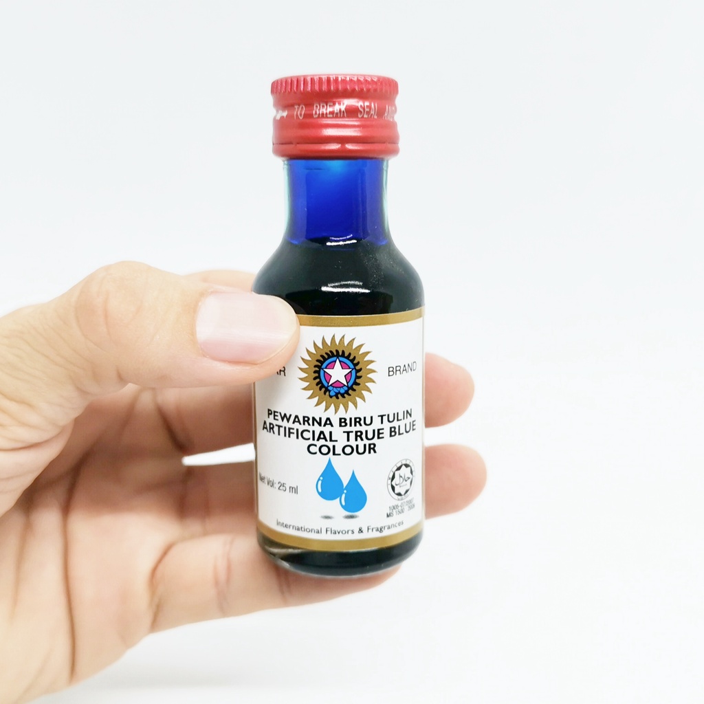 Star Brand Perwarna Biru Tulin / Artificial True Blue Colour (25ml)