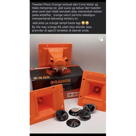 Multi Reliable Orange Or65 Tweeter All Is Well Purpose Essential