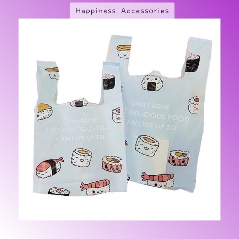 (New Shop Open 𝐑𝐞𝐚𝐝𝐲 𝐒𝐭𝐨𝐜𝐤) [20pcs] Goodies Bag Door Gift Birthday Wedding Party Sushi Plastic Bag