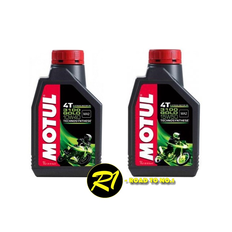 MOTUL 4T 3100 GOLD 15W50 10W40 ENGINE Oil Motorcycle 1 LITER 100 ORI