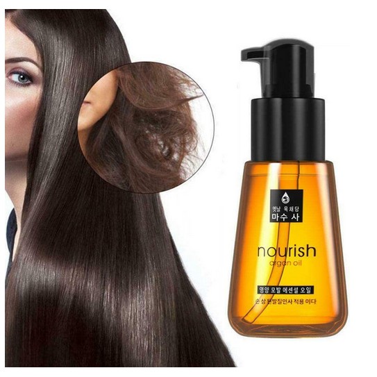 Nourish Silky Essential Oil,Moroccan Argan Oil for Hair Nourishes And  Moisturises Dry Hair Promotes Healthy Hair Growth | Shopee Malaysia