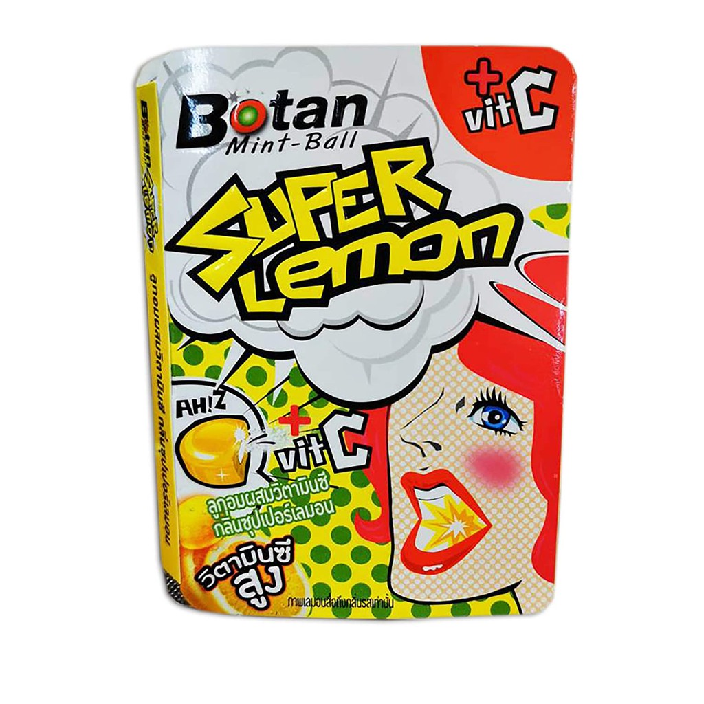 THAILAND Botan Mint Ball Super Lemon Candy | Shopee Malaysia