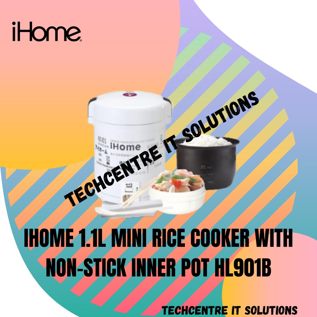 iHome Rice Cooker & Congee Cooker 1.1L White HL901B Shopee Malaysia