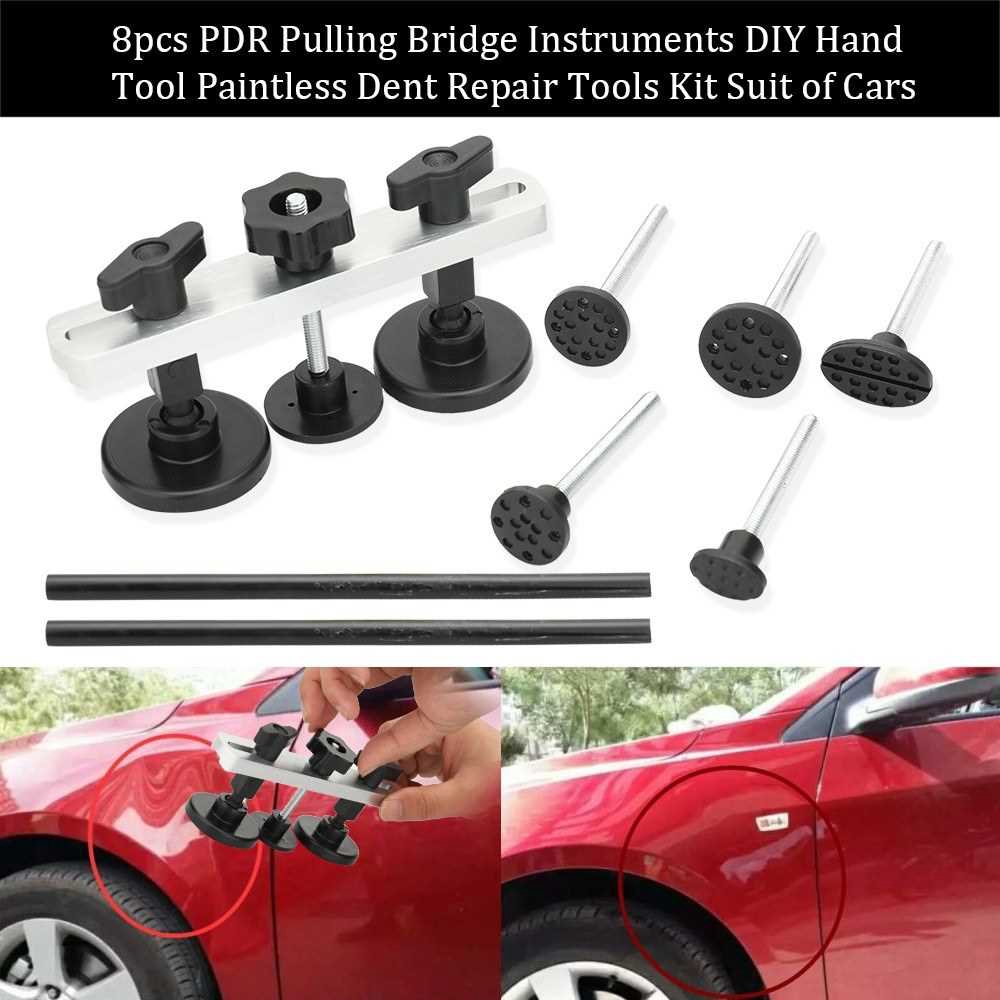 6pcs Pdr Pulling Bridge Instruments Diy Hand Tool Paintless Dent Repair Tools Kit Suit Of Cars 2 Shopee Malaysia
