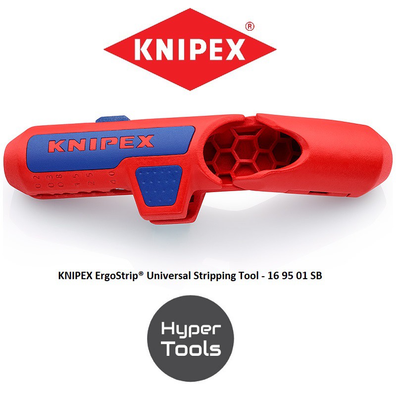 KNIPEX ErgoStrip Universal Stripping Tool (135 mm) 16 95 01 SB