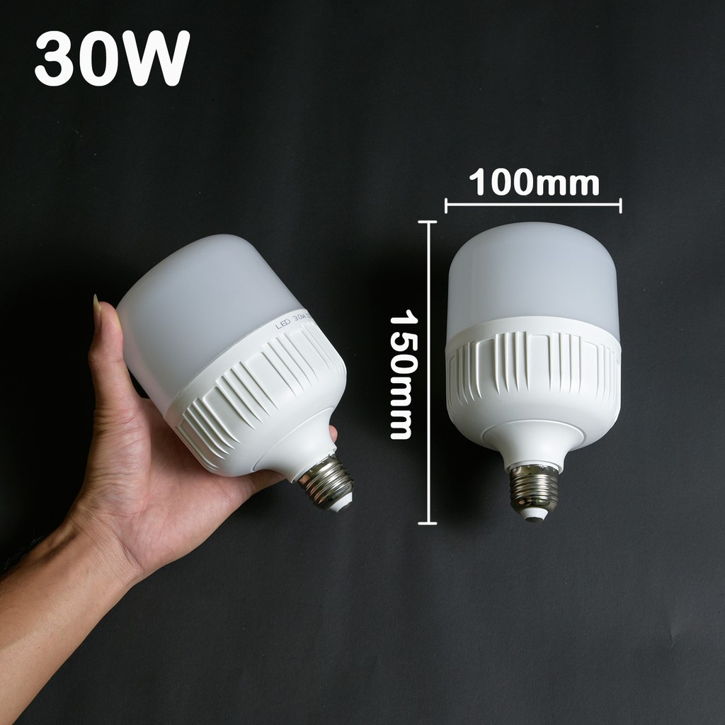 Led Bulb Lampu Mentol Lamps E27 Light Power 5w 10w 15w 20w 30w 40w 50w High Brightness White Shopee Malaysia