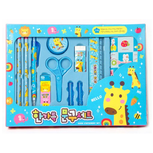 Children Stationery Set 11 Set of parts pupil study Stationery Gift box wholesale kindergarten