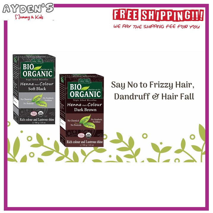 INDUS VALLEY Bio Organic Henna Hair Color Inai Rambut (Halal hair dye hair  colour) | Shopee Malaysia