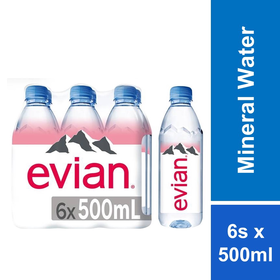 Evian Mineral Water Prestige Multipack 500ml x 6s Shopee Malaysia