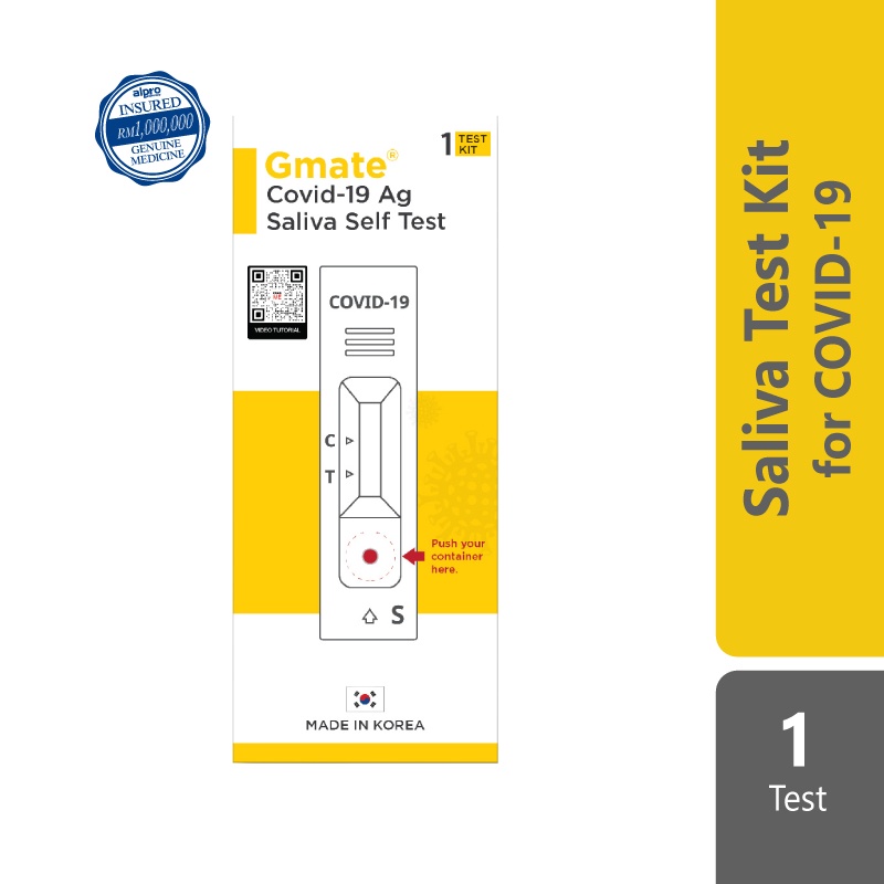 Gmate Covid19 Saliva Antigen Test Kit (1's) Shopee Malaysia