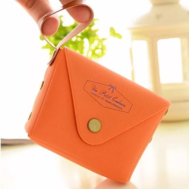Macaron Orange PVC Coin Bag RM10 Size 8 x 4 x 6.5cm