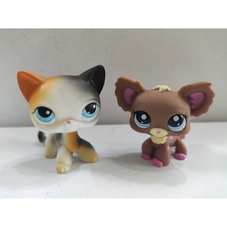 Littlest Pet Shop LPS Toy 933 Pink Siamese Kitty 1024 Caramel Cat Kid Toys Gift 