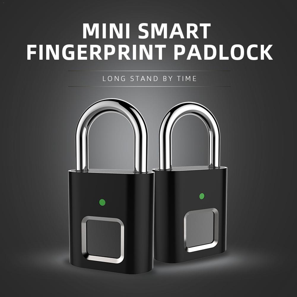 Rondaful Electronic Padlock Fingerprint Smart Lock AntiTheft Keyless