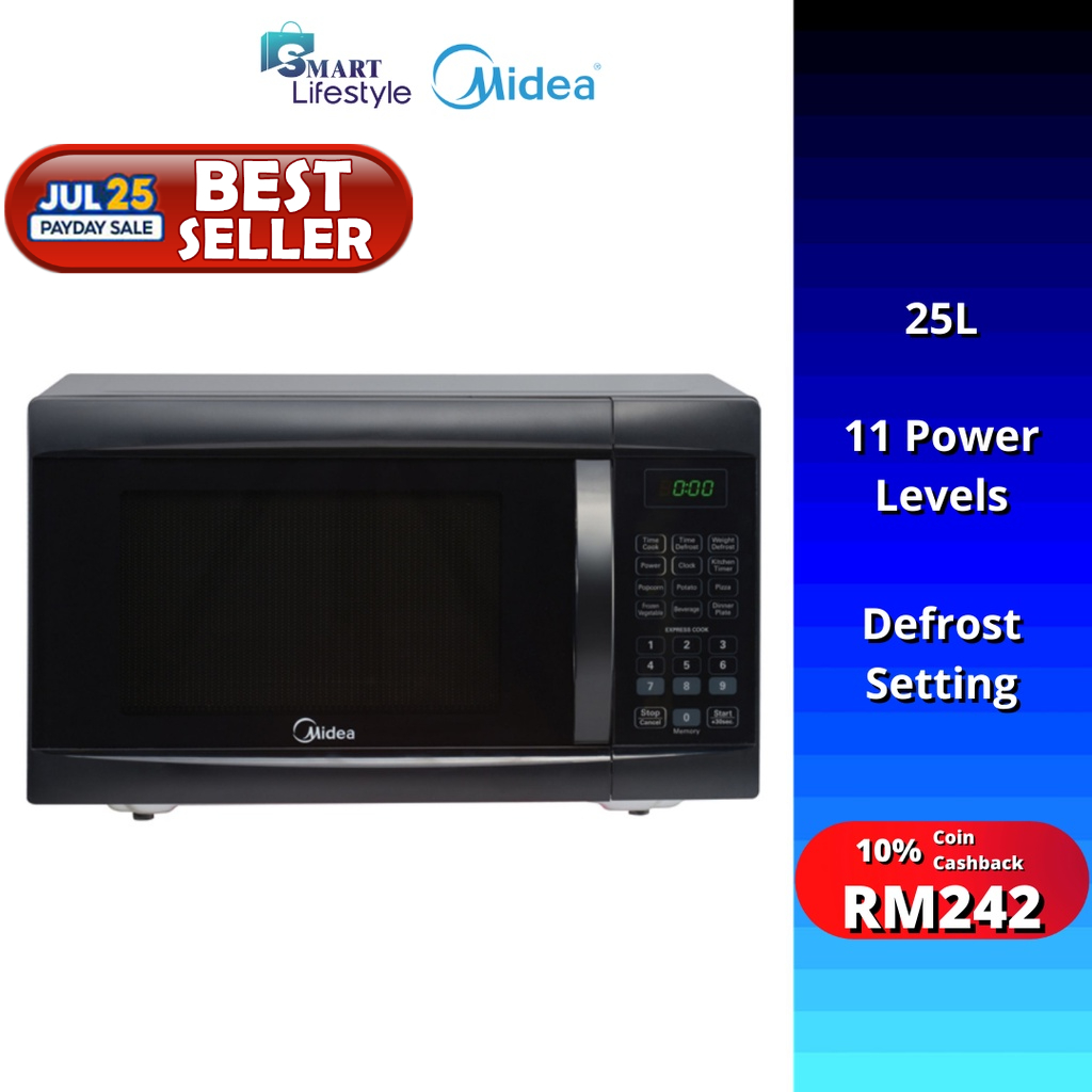 Midea Microwave Oven (25L) EM825AGS -BK