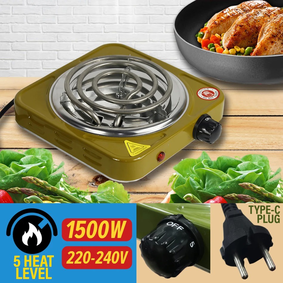 Eco Health Hot Plate Electric Cooker 1500W 220V240V [ Coil Design