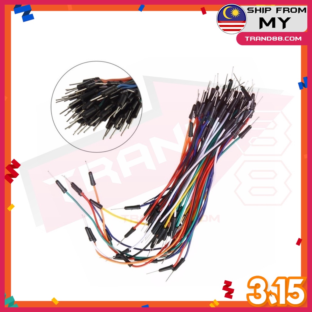 Breadboard Signal Jumper Wire , Wiring Cable 65 pcs