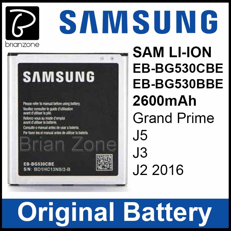 Original Samsung Galaxy Grand Prime J2 16 J3 J5 Eb Bg530cbe Eb Bg530bbe 2600mah Battery Shopee Malaysia