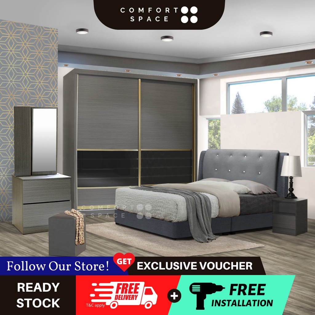 Comfort Space Ankhara Bedroom Set/ Luxury Bedroom / Set Bilik Tidur