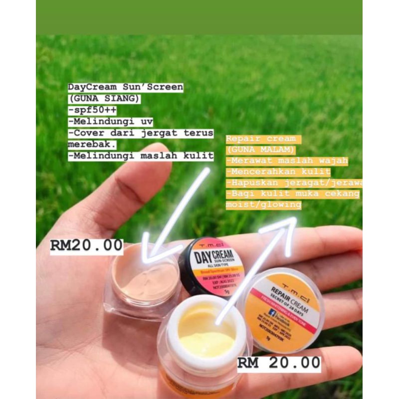 Day Cream & Repair Cream TMC Original