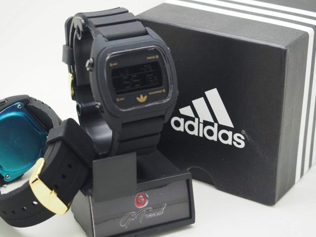 adidas digital watch black
