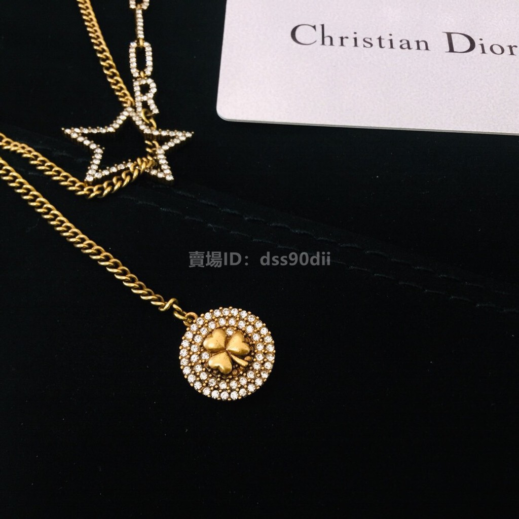 Dior Dior Necklace Long Necklace Four Leaf Clover Star Necklace Long Necklace Light Luxury Necklace Shopee Malaysia