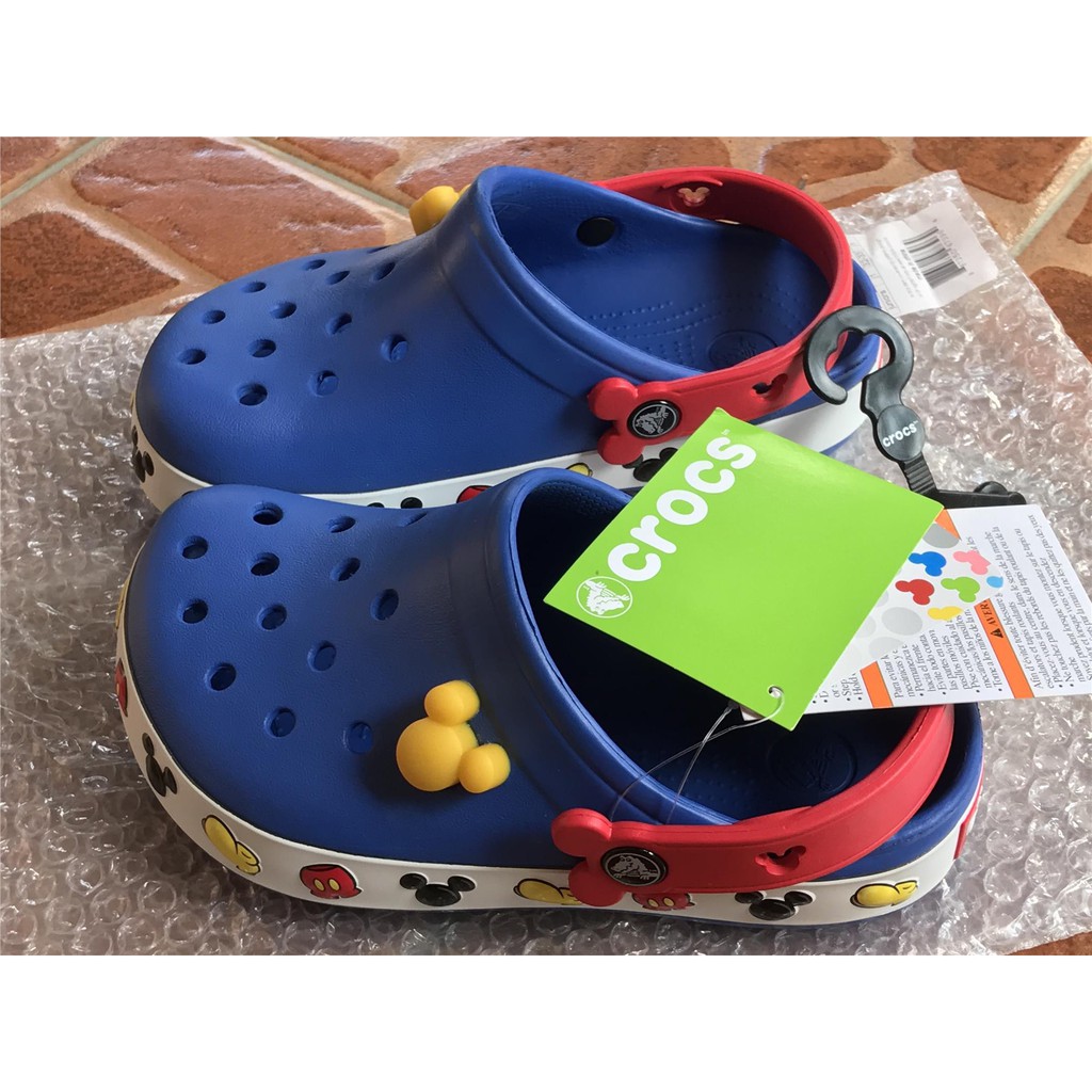 mickey mouse canvas crocs