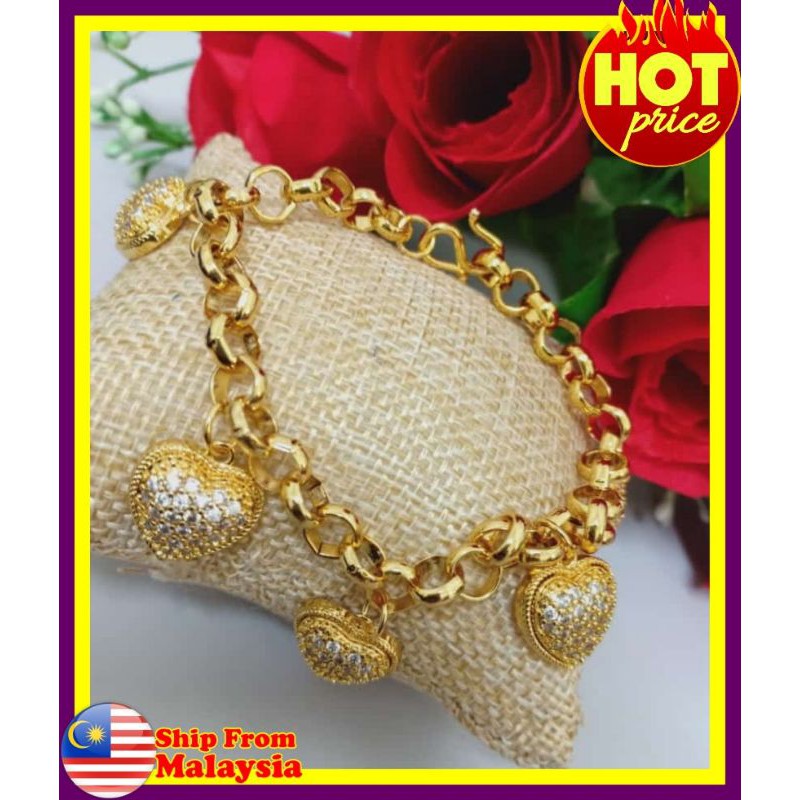 Suasa Sd Rantai Tangan Love Gantung Dewasa Shopee Malaysia