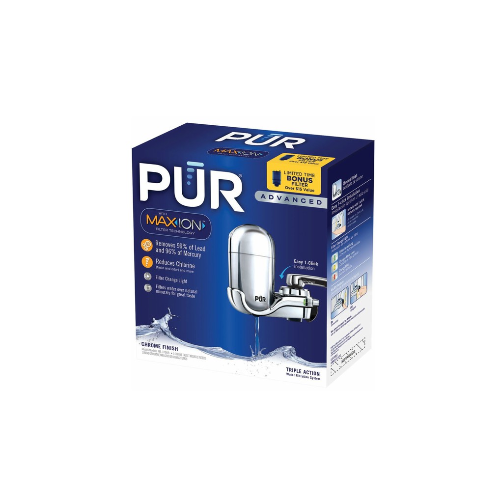 Pur Advanced Faucet Water Filter Chrome Fm 3700b Shopee Malaysia