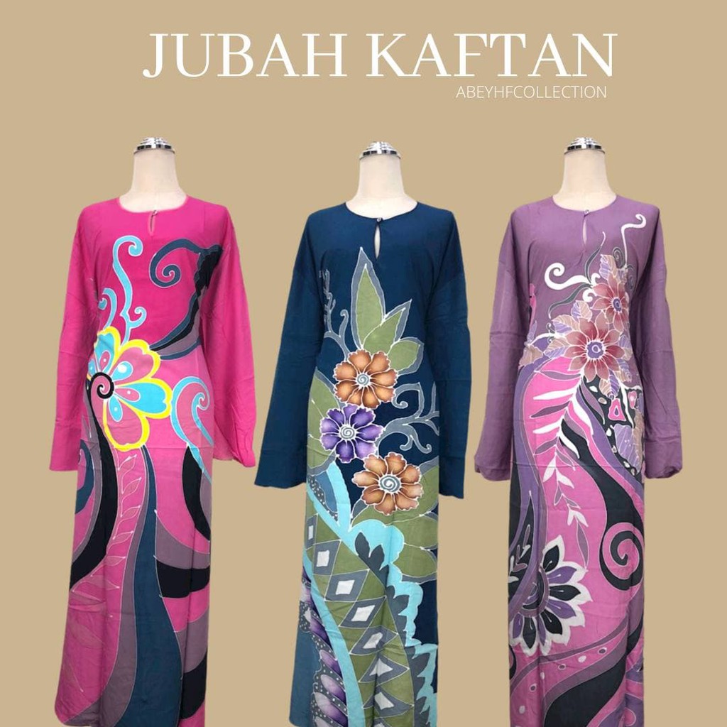 JUBAH KAFTAN BATIK ASLI KELANTAN | Shopee Malaysia