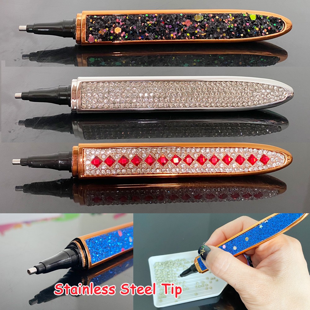 5D Diamond Painting Tool, Sparkle Diamond Art Pen Stainless Steel Tip,Point Drill Pen with Bling Bling Diamonds Decoration Shopee Malaysia 5D Diamond Painting Tool, Sparkle Diamond Art Pen Stainless Steel Tip,Point Drill Pen with Bling Bling Diamonds Decoration Shopee Malaysia