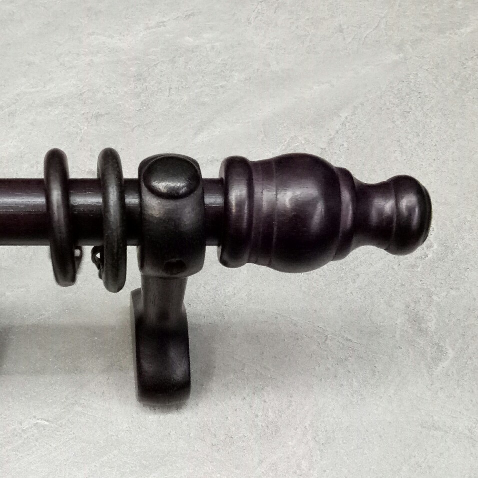 5 Feet 11 1 8 M Home Decor Wooden Curtain Rod Rose Wood