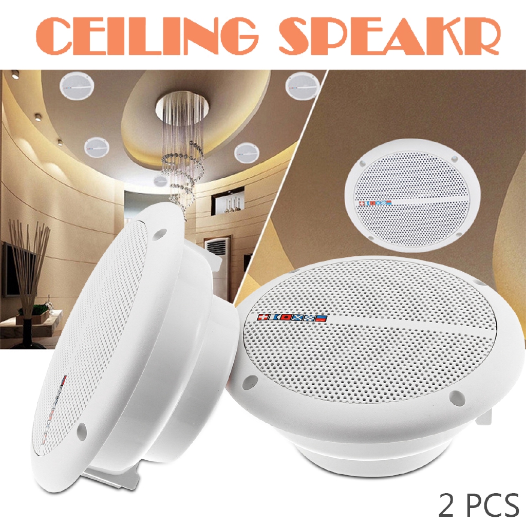1pair 7inch 2 Way Outdoor Waterproof Ceiling Speakers Home