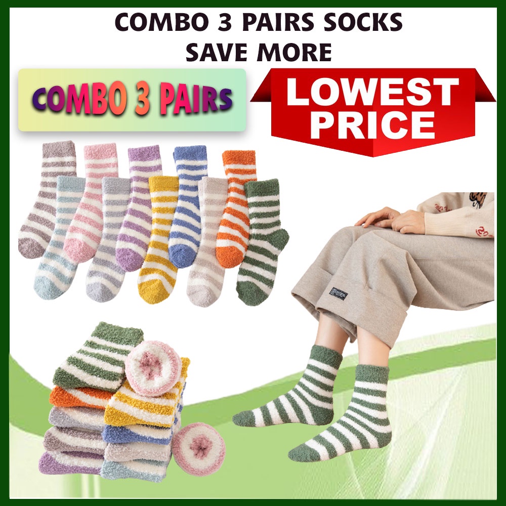 COMBO 3 PASANG Stokin Pantang Maternity Stocking Confinement Socks