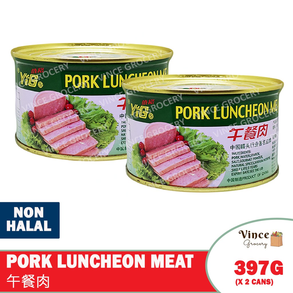 Yige Pork Luncheon Meat 依格牌午餐肉397g X 2 Cans Shopee Malaysia