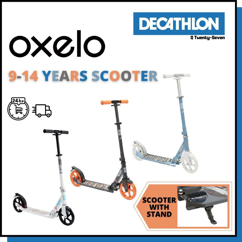 oxelo folding scooter