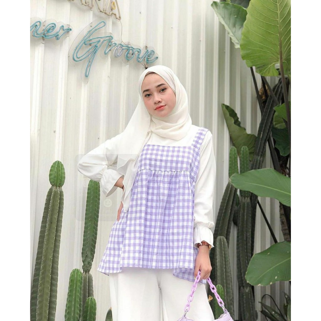 outfit korean style hijab shopee