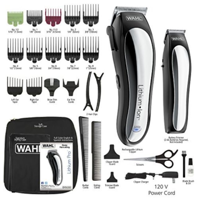 wahl lithium pro cordless clipper