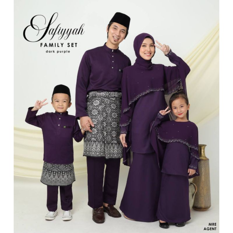 Sedondon Baju Raya Dark Purple