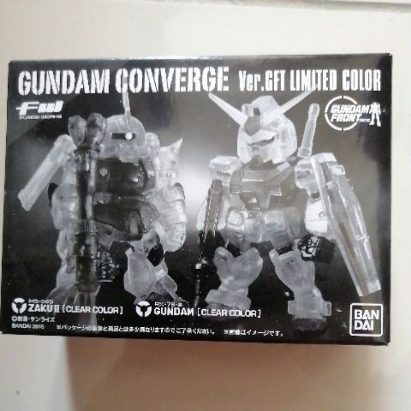 GUNDAM CONVERGE VER GFT LIMITED COLOUR ZAKU2 ( CLEAR ) & RX78-2