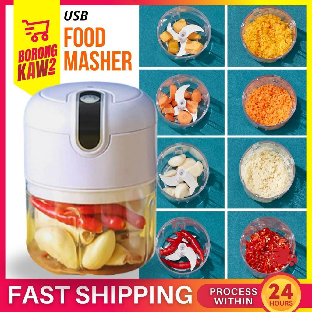 Wireless Garlic Chopper Electric Mini Food Processor Ginger Mincer Food Grinder Vegetable Chopper 100ML & 250ML 大蒜切碎机