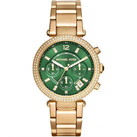 mk watch green