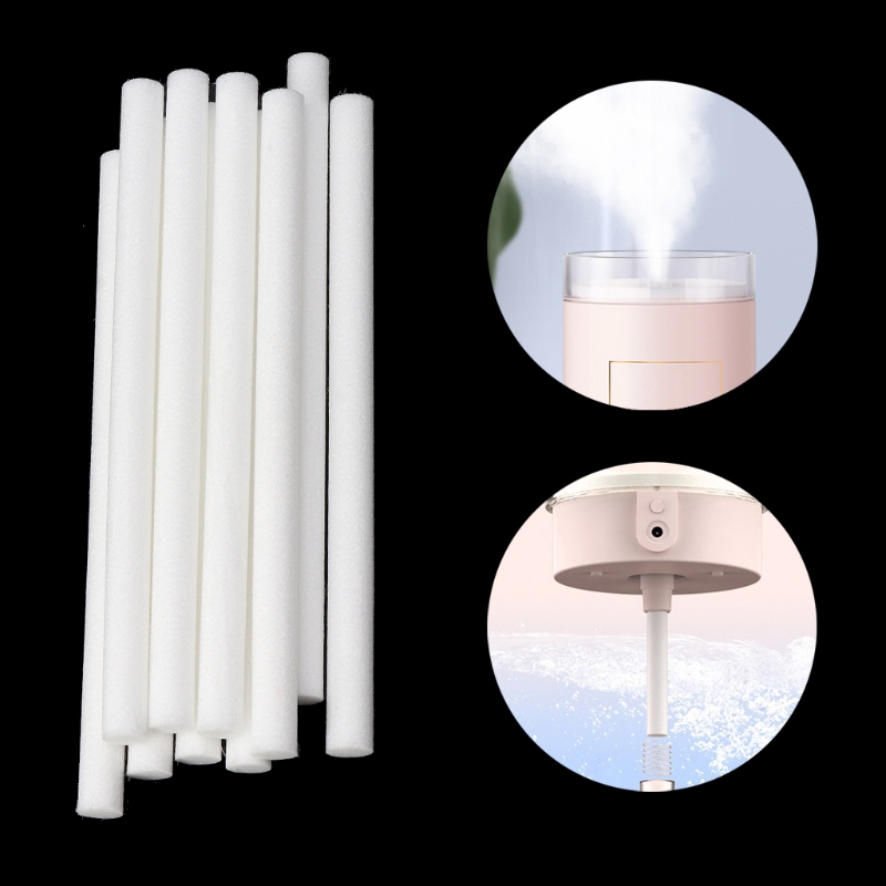 HAN 10Pcs 8mmx130mm Humidifiers Filters Cotton Swab for Humidifier