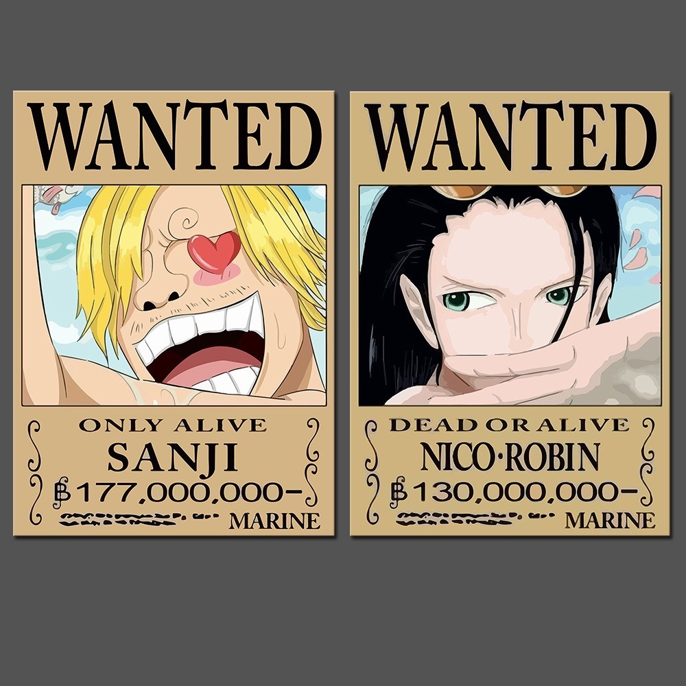 Local Supplier 9 Pcs Big Size One Piece Luffy Zoro Sanji Bounty Poster Anime Japan Shopee Malaysia